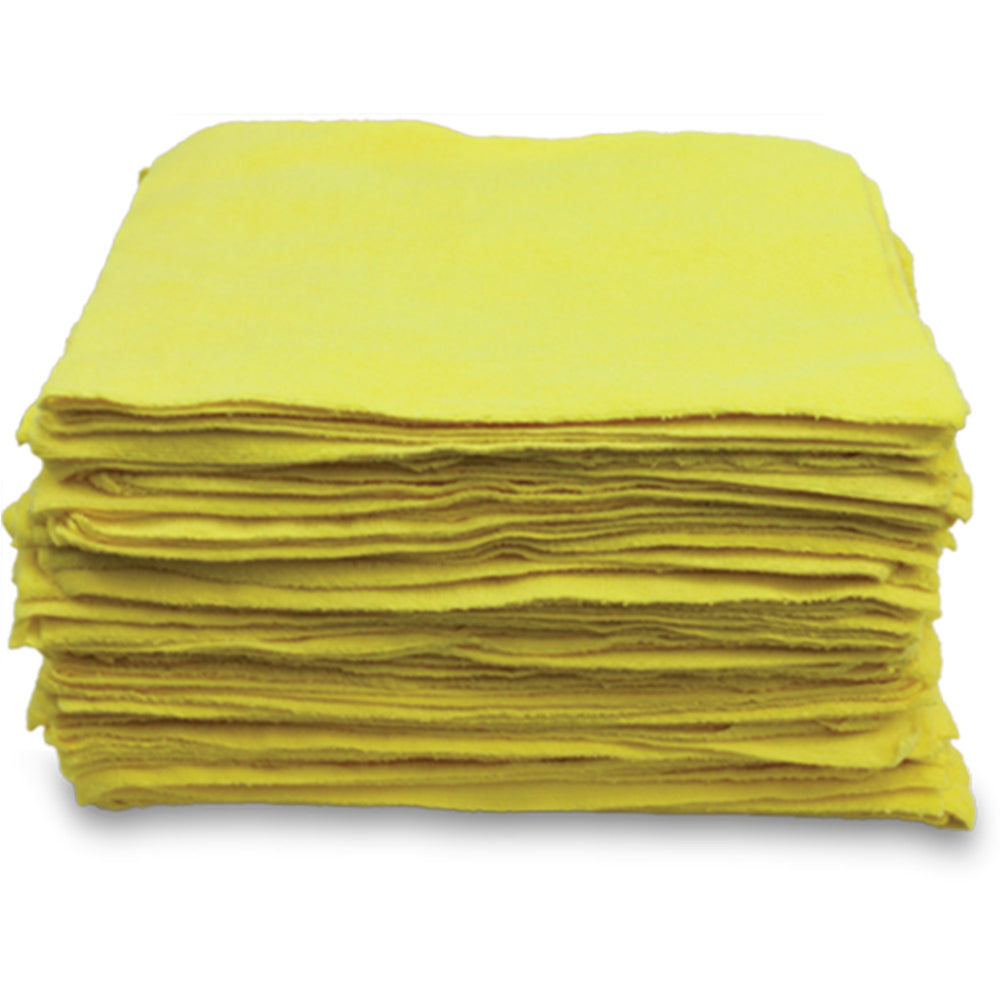 Edgeless Microfiber Towels 16" x 16" 100 Pack - 3 Colors Available