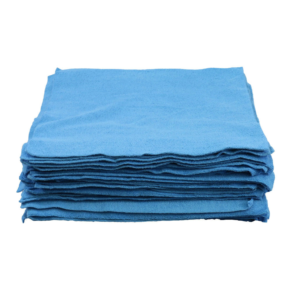 Edgeless Microfiber Towels 16" x 16" 25 Pack - 4 Colors Available