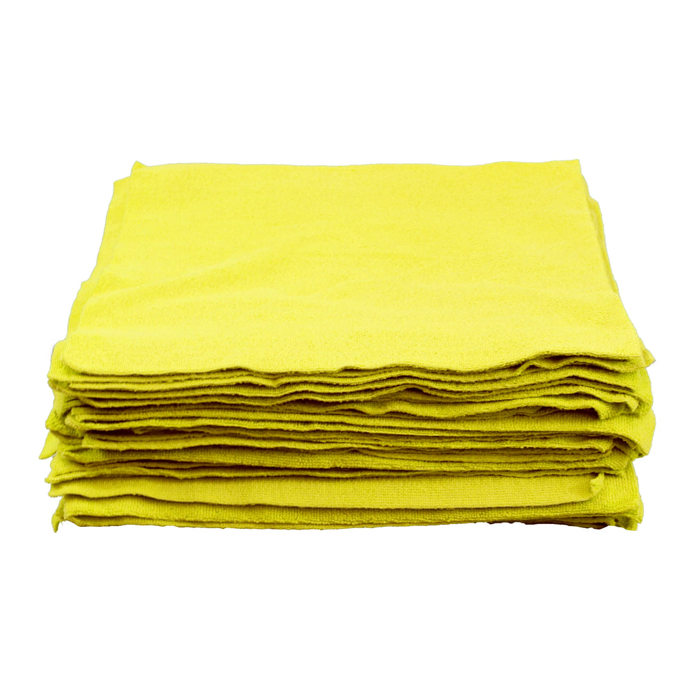 Edgeless Microfiber Towels 16" x 16" 25 Pack - 4 Colors Available